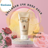  Sữa rửa mặt hoa hồng & vàng 24K COREANA ORTHIA PERFECT COLLAGEN 24K ROSE GOLD FOAMING CLEANSER 