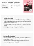 Kẹo dẻo Collagen lựu đỏ Hàn Quốc Myni Collagen Gummy 36g (3gx12 viên), da săn chắc ngăn ngừa lão hóa 