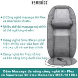  Đệm Ghế Massage đa năng công nghệ Air Flex và Smartscan Shiatsu Homedics MCS-1010HJ hàng nhập khẩu chính hãng bảo hành 2 năm 