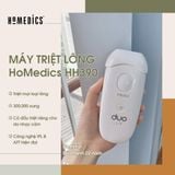  Máy triệt lông cá nhân công nghệ kép IPL&AFT, cảm biến màu da HoMedics DUO LUX IPL-HH390 (300,000 flashes) Nhập Chẩu Chính Hãng Bảo Hành [ 24 tháng ] 