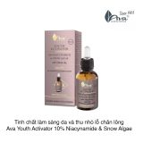  Tinh chất sáng da, thu nhỏ lỗ chân lông AVA Youth Activator 10% Niacinamide & Snow Algae with Vitamin B5 HTBeauty Việt Nam 