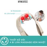  Đai massage vai cổ gáy Shiatsu chuyên nghiệp kèm nhiệt HoMedics NMS-620H hàng nhập khẩu chính hãng Bảo Hành 2 Năm 