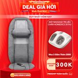  Đệm Ghế Massage đa năng công nghệ Air Flex và Smartscan Shiatsu Homedics MCS-1010HJ hàng nhập khẩu chính hãng bảo hành 2 năm 