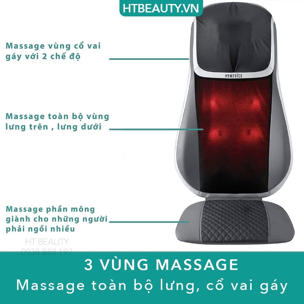 m massage Shiatsu 3D TruTouch HoMedics MCS 847HJ HT Beauty