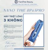  Máy triệt lông trẻ hoá da công nghệ IPL sapphire lạnh pin sạc NanoTime B65Pro Hàng Nội Địa Nhật Bản nhập khẩu chính hãng Bảo Hành [ 24 Tháng ] [ Bảo hành đầu xung trọn đời ] 