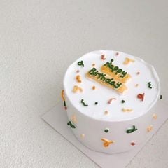 Bánh kem sinh nhật đơn giản 16Food nền trắng