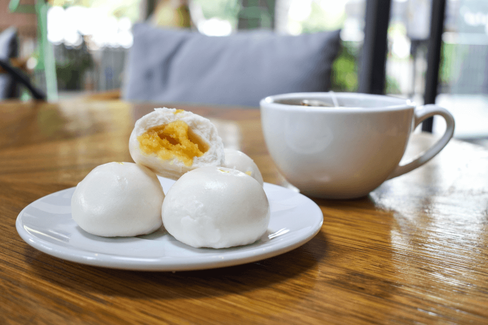 Bánh bao nhân đậu xanh