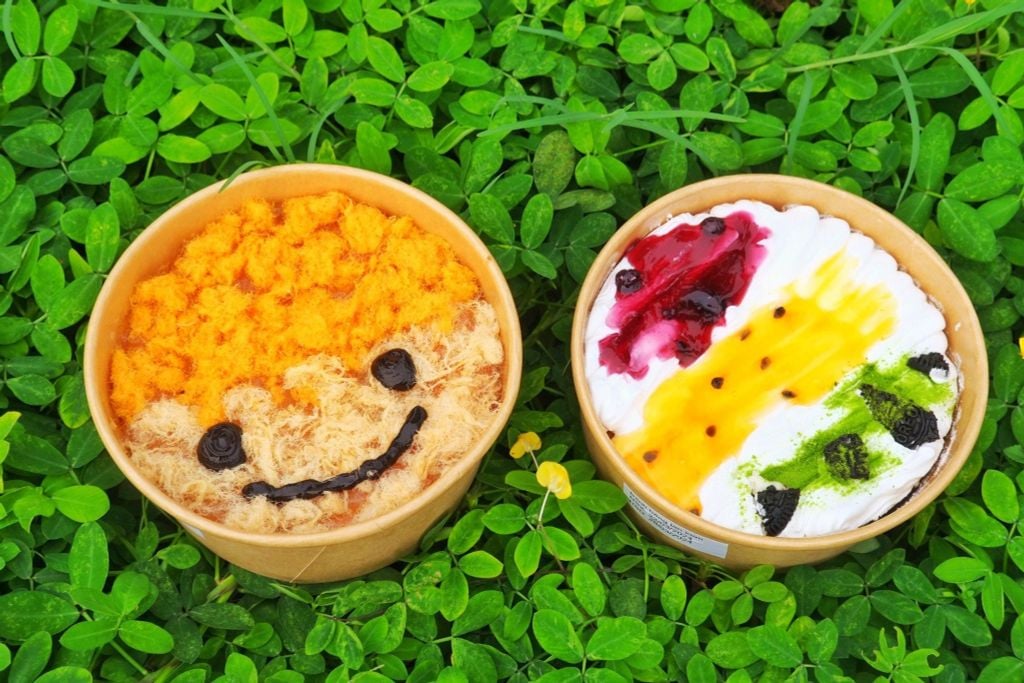 Bánh bông lan mix kem - mix ruốc