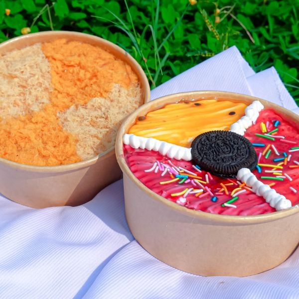 Bánh bông lan mix kem - mix ruốc