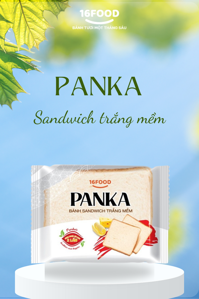 Bánh mì tươi Panka Sandwich trắng mềm 100g
