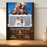  Quà Kỷ Niệm Ngày Cưới Tranh Gỗ Công Giáo Quà Mừng Ngày Cưới Thiêng Liêng 