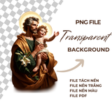  Hình Ảnh Thánh Giuse Đẹp Nhất - Bộ File PNG Chất Lượng Cao | Tải Ngay 