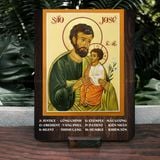  Tranh Kỷ Niệm Bổn Mạng Thánh Giuse – Tranh Gỗ Công Giáo Thiêng Liêng 