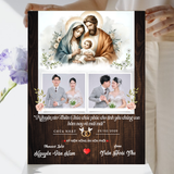  Quà kỷ niệm ngày cưới tranh gỗ kỷ niệm ngày cưới bạc, vàng sang trọng 