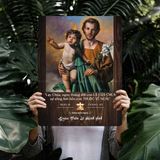  Tranh Kỷ Niệm Bổn Mạng Thánh Giuse – Tranh Gỗ Công Giáo Thiêng Liêng 