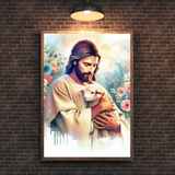  Tranh Treo Tường Tranh Chúa Ôm Chiên - Tranh Công Giáo Cao Cấp, Đẹp, Ý Nghĩa 