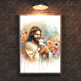  Tranh Treo Tường Tranh Chúa Ôm Chiên - Tranh Công Giáo Cao Cấp, Đẹp, Ý Nghĩa 