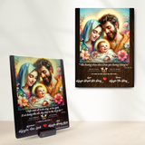  Quà Kỷ Niệm Ngày Cưới - Tranh kỷ niệm hôn phối đẹp tranh gỗ Công Giáo về hôn nhân 