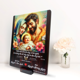  Quà Kỷ Niệm Ngày Cưới - Tranh kỷ niệm hôn phối đẹp tranh gỗ Công Giáo về hôn nhân 