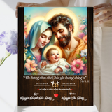  Quà Kỷ Niệm Ngày Cưới - Tranh kỷ niệm hôn phối đẹp tranh gỗ Công Giáo về hôn nhân 