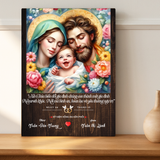  Tranh Gỗ Công Giáo Gia Đình Thánh Gia - Tranh Để Bàn Cao Cấp 