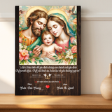  Tranh Gỗ Công Giáo Gia Đình Thánh Gia - Tranh Để Bàn Cao Cấp 