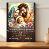  Tranh Gỗ Công Giáo Gia Đình Thánh Gia - Tranh Để Bàn Cao Cấp 