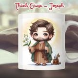  Hình Thánh Giuse In Ly Sứ Cao Cấp Beati 