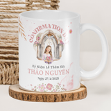  Ly Sứ In Hình Kỷ Niệm Lễ Thêm Sức Cho Bé Gái 