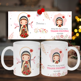  Quà Tặng Công Giáo – Ly Sứ Thánh Têrêsa Lisieux In Hình Ý Nghĩa 