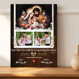  Quà Kỷ Niệm Ngày Cưới Tranh Gỗ Mừng Hôn Phối Biểu Tượng Tình Yêu Vĩnh Cửu 