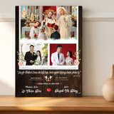  Quà Kỷ Niệm Ngày Cưới Tranh Gỗ Mừng Hôn Phối Biểu Tượng Tình Yêu Vĩnh Cửu 