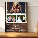  Quà Kỷ Niệm Ngày Cưới Tranh Gỗ Mừng Hôn Phối Biểu Tượng Tình Yêu Vĩnh Cửu 