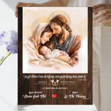  Quà kỷ niệm ngày cưới tranh gỗ Chúa chúc phúc đôi tân hôn 