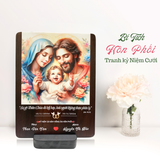  Quà Kỷ Niệm Ngày Cưới - Tranh gỗ Công Giáo kỷ niệm hôn nhân đẹp nhất 