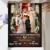 Quà kỷ niệm ngày cưới tranh gỗ Công Giáo quà tặng cưới ý nghĩa 