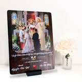  Quà kỷ niệm ngày cưới tranh gỗ Công Giáo quà tặng cưới ý nghĩa 