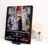  Quà kỷ niệm ngày cưới tranh gỗ Công Giáo quà tặng cưới ý nghĩa 