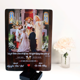  Quà kỷ niệm ngày cưới tranh gỗ Công Giáo quà tặng cưới ý nghĩa 