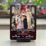  Quà kỷ niệm ngày cưới tranh gỗ Công Giáo quà tặng cưới ý nghĩa 