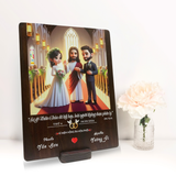  Quà kỷ Niệm ngày cưới tranh gỗ kỷ niệm hôn phối sang trọng 