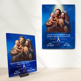  Quà kỷ Niệm ngày cưới tranh gỗ Thiên Chúa chúc phúc hôn nhân 