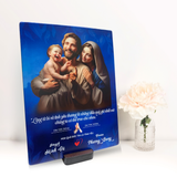  Quà kỷ Niệm ngày cưới tranh gỗ Thiên Chúa chúc phúc hôn nhân 