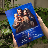  Quà kỷ Niệm ngày cưới tranh gỗ Thiên Chúa chúc phúc hôn nhân 