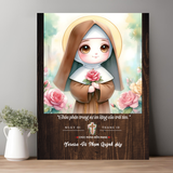  Tranh Kỷ Niệm Bổn Mạng Thánh Têrêsa Hài Đồng Giêsu phong cách chipi 