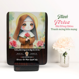  Tranh Kỷ Niệm Bổn Mạng Thánh Têrêsa Hài Đồng Giêsu phong cách chipi 