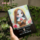  Tranh Kỷ Niệm Bổn Mạng Thánh Têrêsa Hài Đồng Giêsu phong cách chipi 