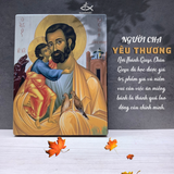  Tranh Gỗ Tranh Icon Thánh Giuse M1 