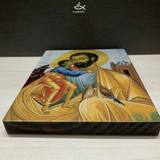  Tranh Gỗ Tranh Icon Thánh Giuse M1 