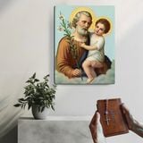  Tranh Gỗ Thánh Giuse - Đấng Bảo Trợ Gia Đình & Công Việc 
